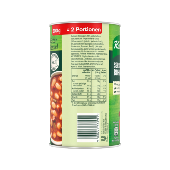 Preview: Knorr Meister Kessel Serbische Bohnensuppe, 500 Gramm Dose